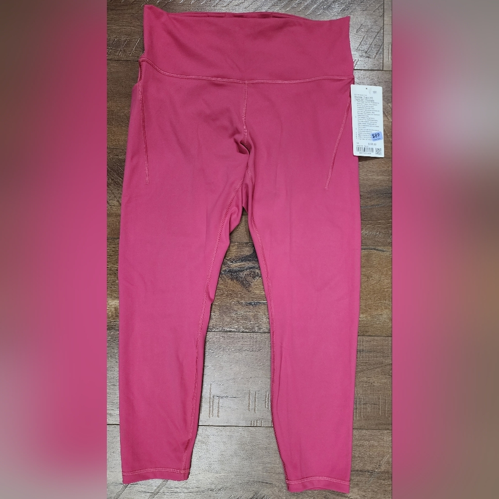 NWT Lululemon Wunder Train HR Tight 25", *Pockets, Size 14